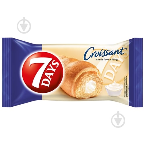 Круассан 7DAYS Midi с кремом ваниль 60 г - фото 1