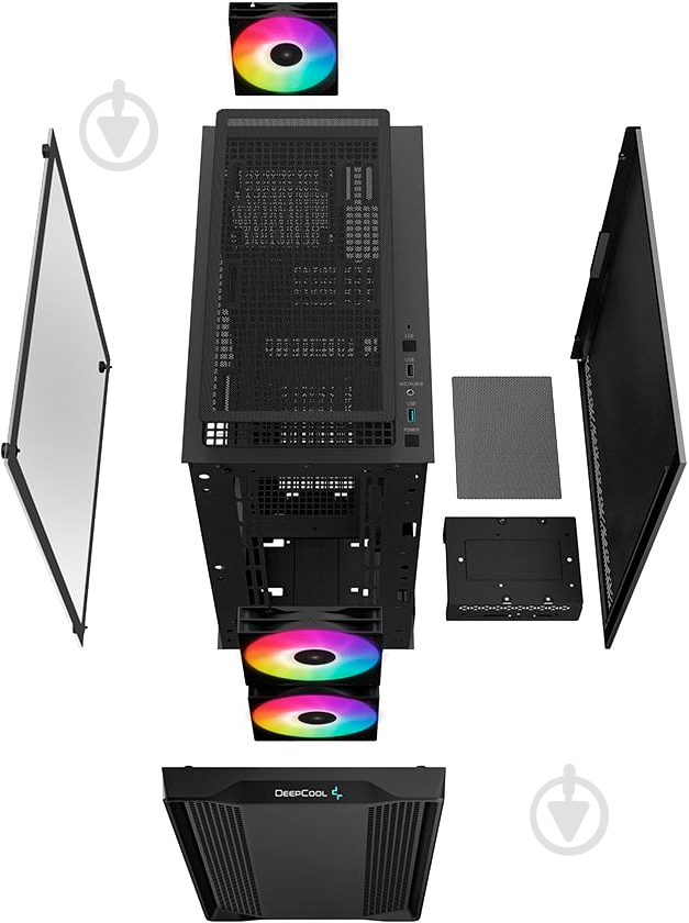 Корпус Deepcool CC360 ARGB без БП (R-CC360-BKAPM3-G-1) Black - фото 12 Корпус Deepcool CC360 ARGB без БП (R-CC360-BKAPM3-G-1) Black - фото 12