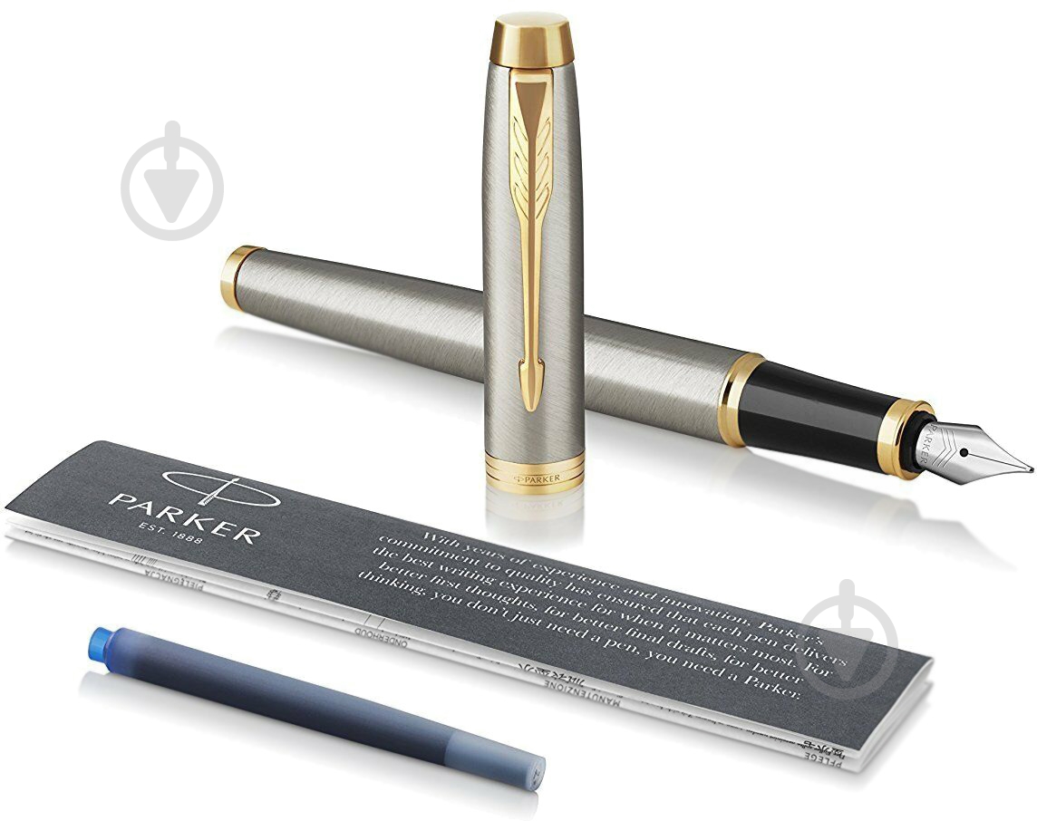 Ручка перьевая Parker IM Brushed Metal - фото 3