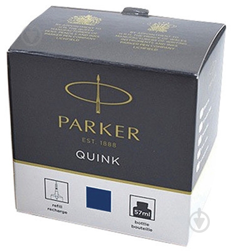 Чернила Quink 57 мл 11 010BLU синий Parker 1 шт. - фото 2
