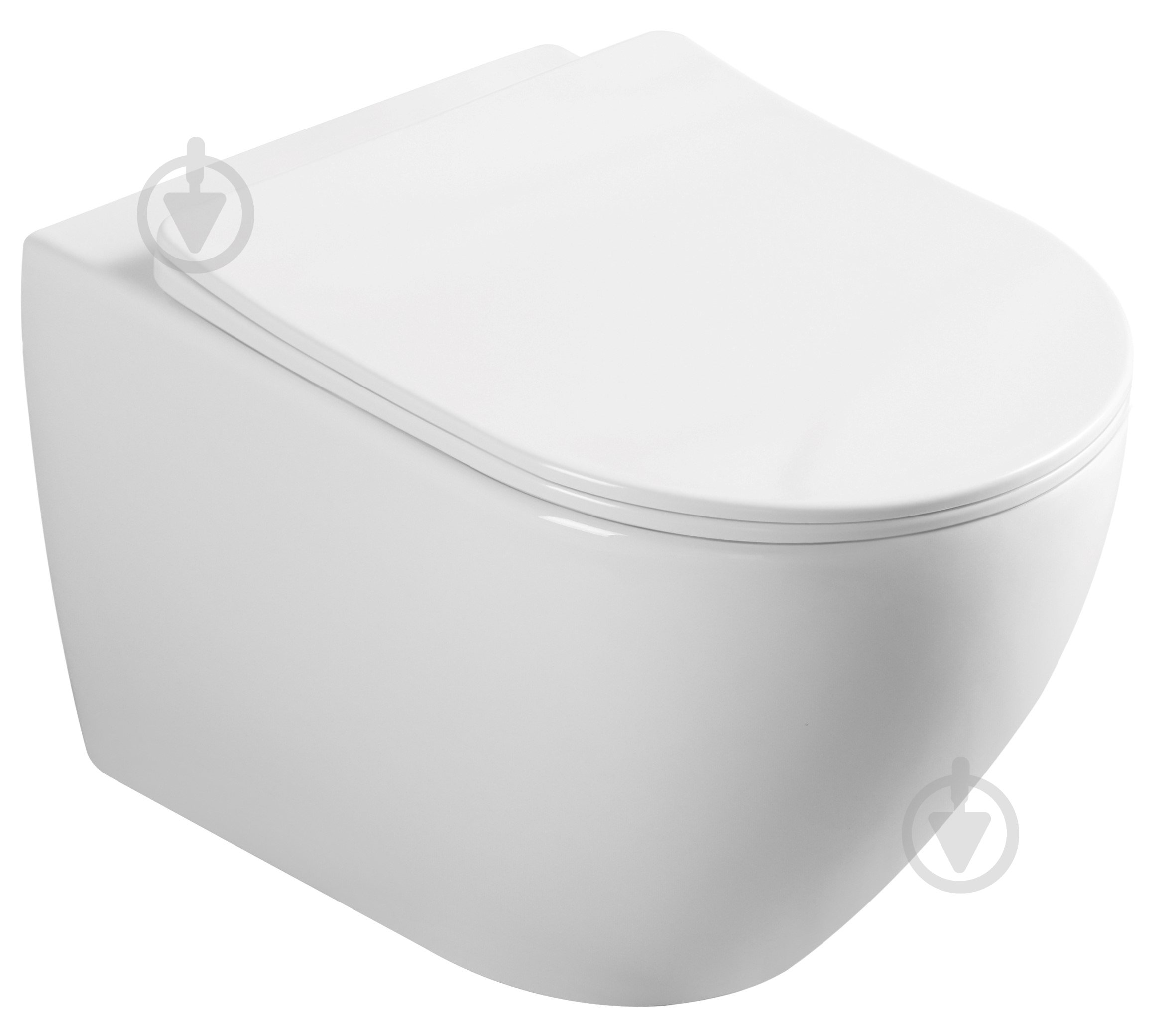 Унітаз підвісний ScandiSPA NARVIK Rimless з сидінням Duroplast Soft-Close SLIM 51х36.5х36.5 - фото 1