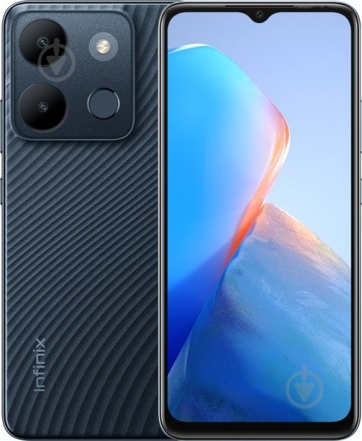 Смартфон Infinix Smart 7 3/64GB polar black (X6515) - фото 1