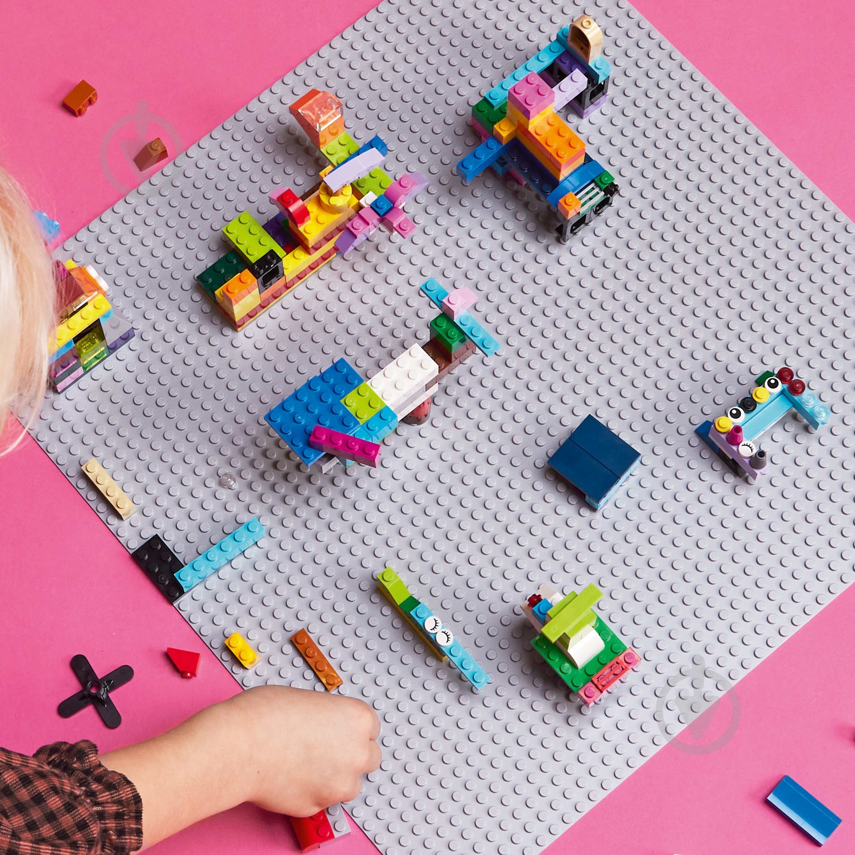 Конструктор LEGO Classic Базова пластина сірого кольору 11024 - фото 4