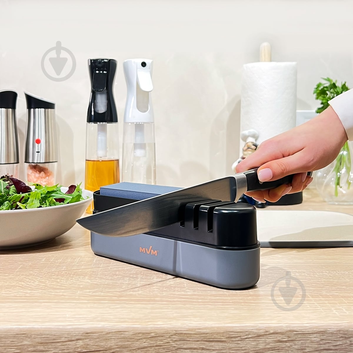 Точилка для ножей MVM KP-02 GRAY 22х5х7 см - фото 4