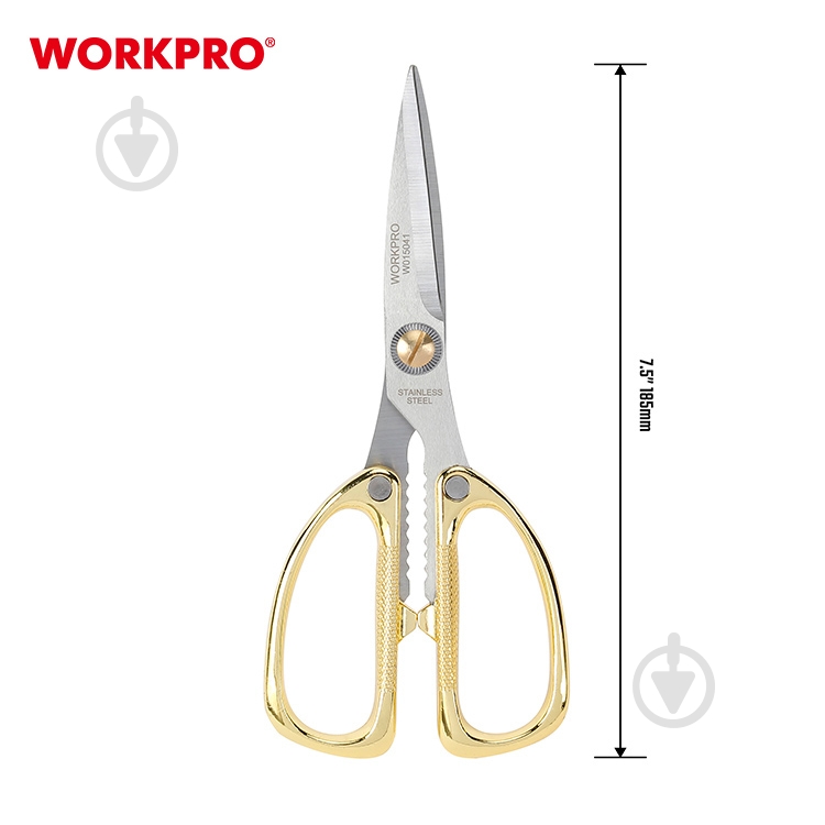 Ножиці універсальні WORKPRO WP214022 - фото 3