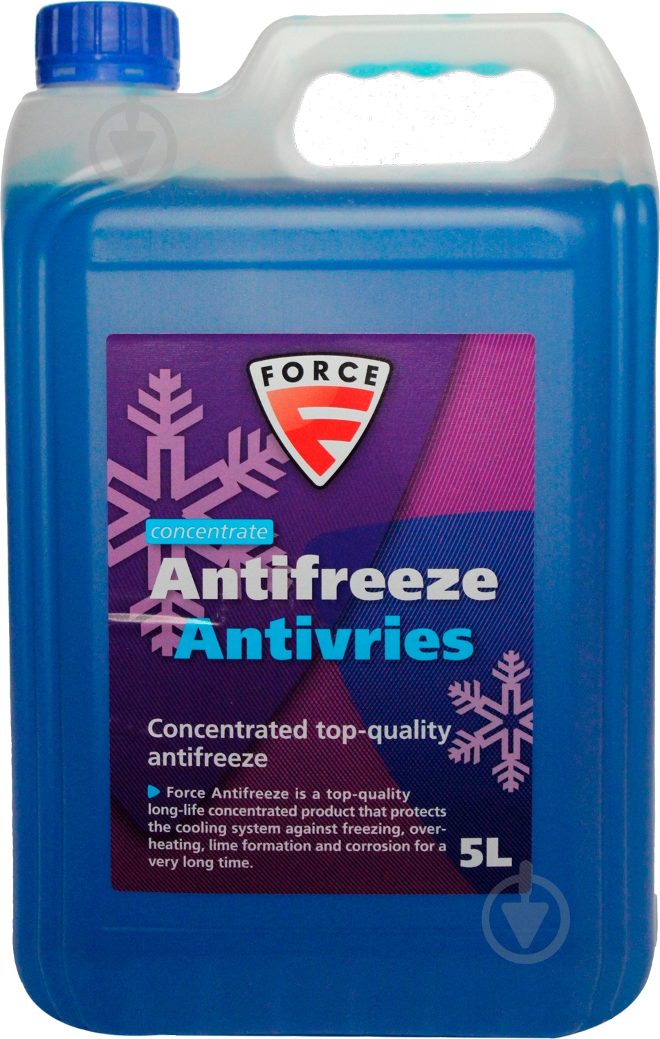Антифриз Force Concentrate G11 Blue -38 °C G11 концентрат 5 л синий (175000501) - фото 1