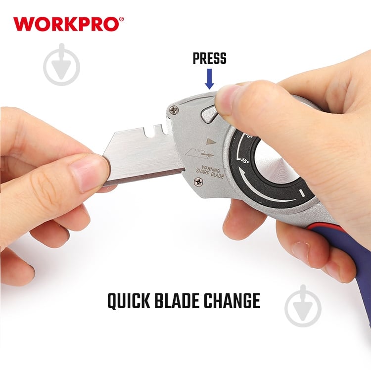 Ніж-трапеція WORKPRO WP211013 - фото 6 Ніж-трапеція WORKPRO WP211013 - фото 6