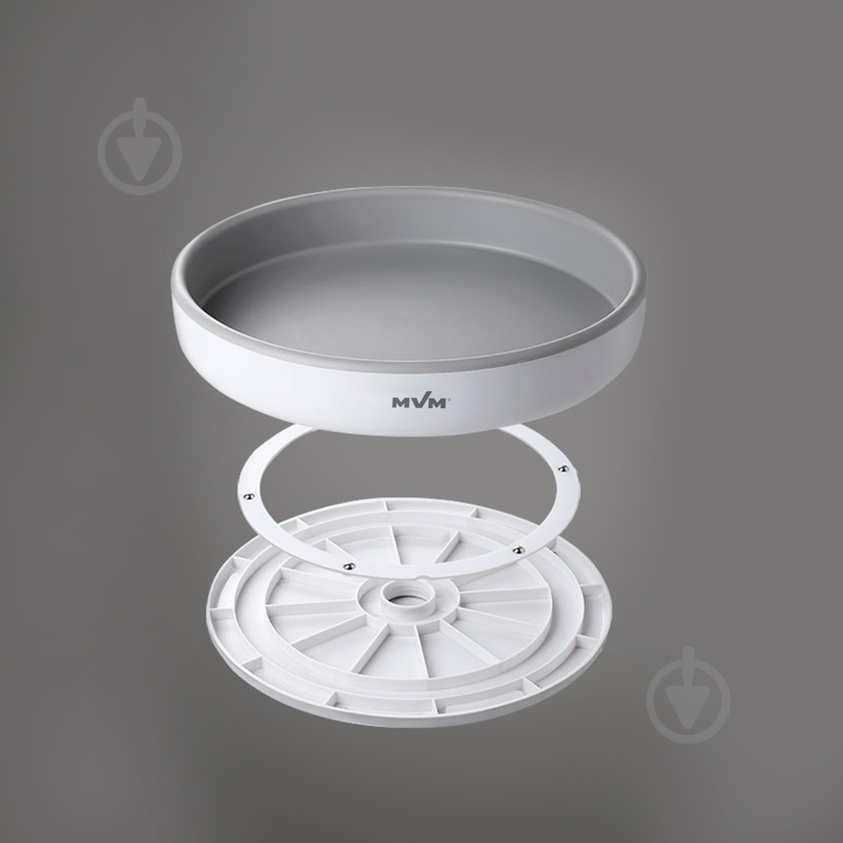 Подставка MVM с оборотом 360° S KP-11 WHITE/GRAY - фото 4