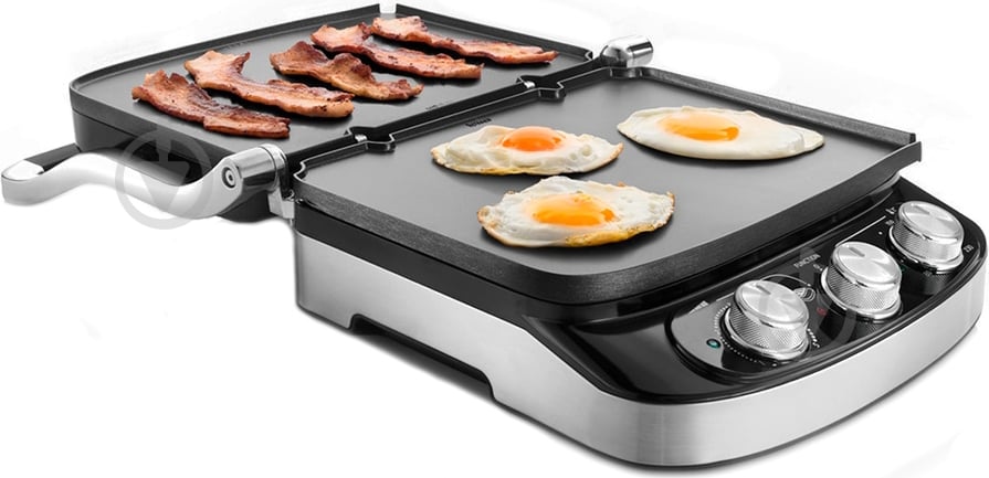 Контактный гриль Delonghi CGH 912 Steel BK - фото 4 Контактный гриль Delonghi CGH 912 Steel BK - фото 4