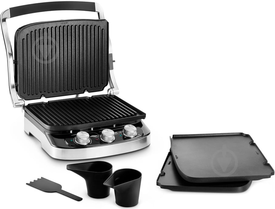 Контактный гриль Delonghi CGH 912 Steel BK - фото 3 Контактный гриль Delonghi CGH 912 Steel BK - фото 3