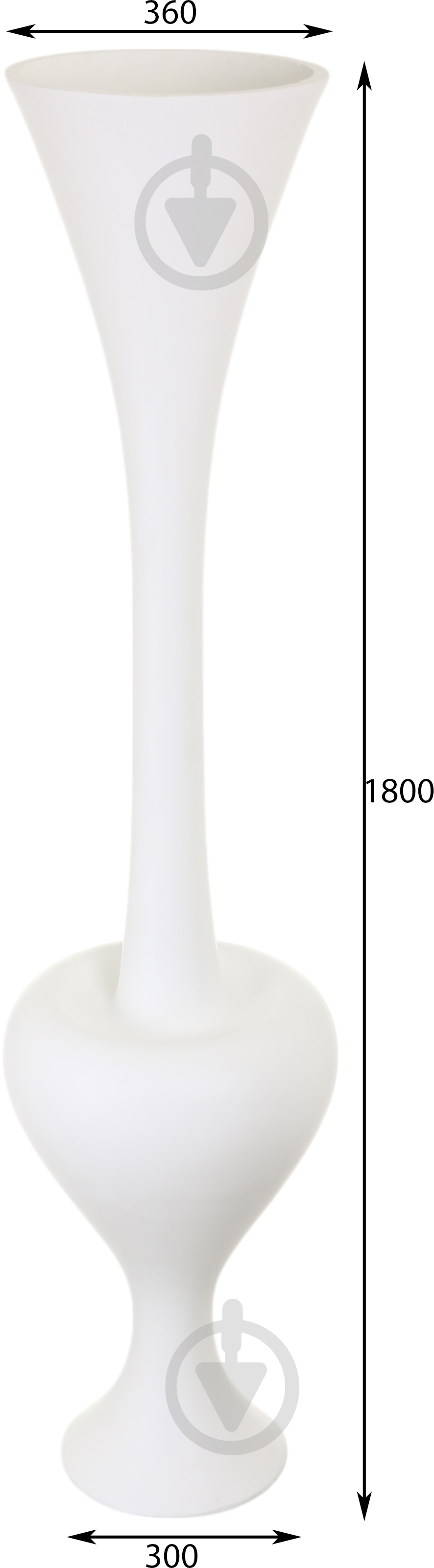 Ваза Sensio Lotus 180 см біла JZY-184MW - фото 2