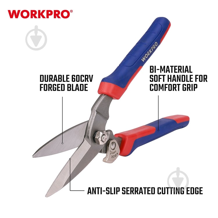 Ножиці WORKPRO WP214009 - фото 2