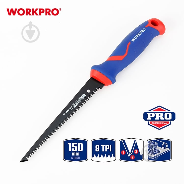 Пила по гипсокартону 150 мм WORKPRO WP215017 - фото 1