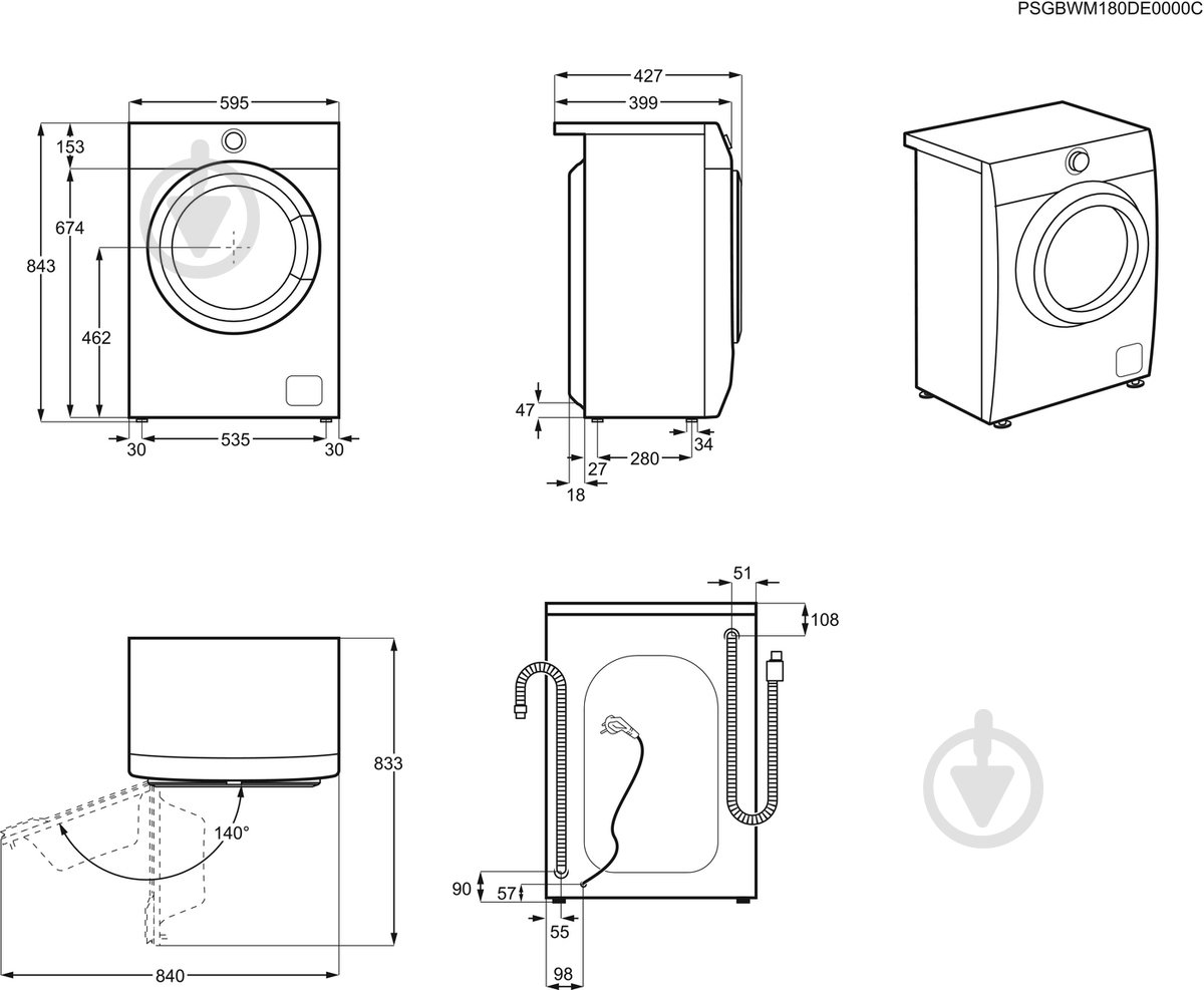 Стиральная машина Electrolux EW6S426WU - фото 7
