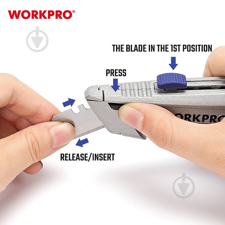 Ніж універсальний WORKPRO WP213014 - фото 5