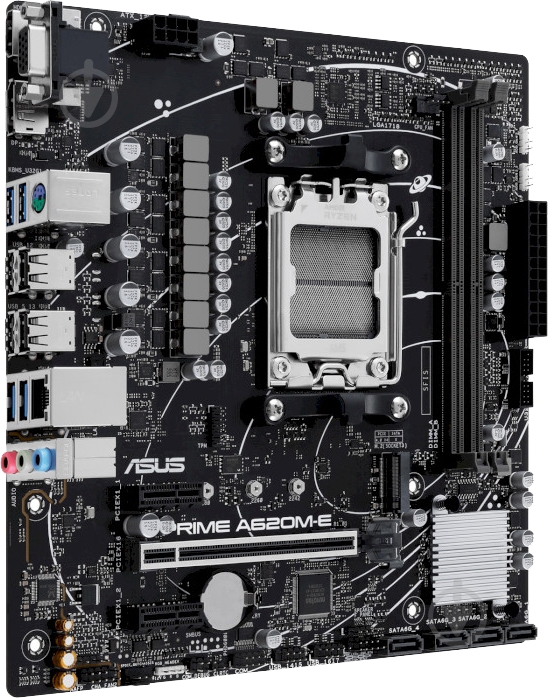 Материнская плата Asus PRIME A620M-E (Socket AM5, AMD A620, micro ATX) - фото 3