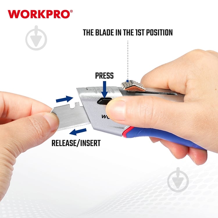 Ніж WORKPRO WP213012 - фото 3 Ніж WORKPRO WP213012 - фото 3