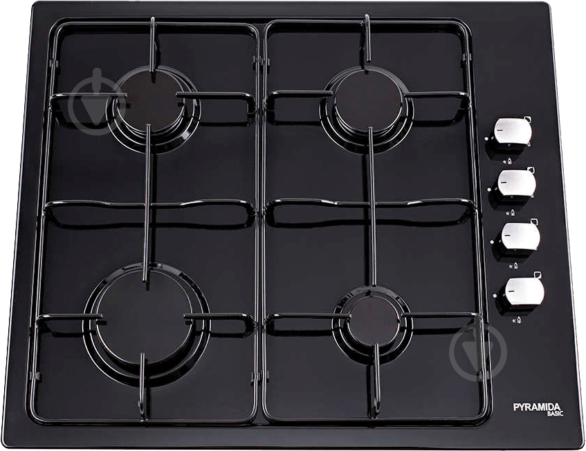 Варочная поверхность газовая Pyramida PSE 641 S BLACK - фото 1 Варочная поверхность газовая Pyramida PSE 641 S BLACK - фото 1