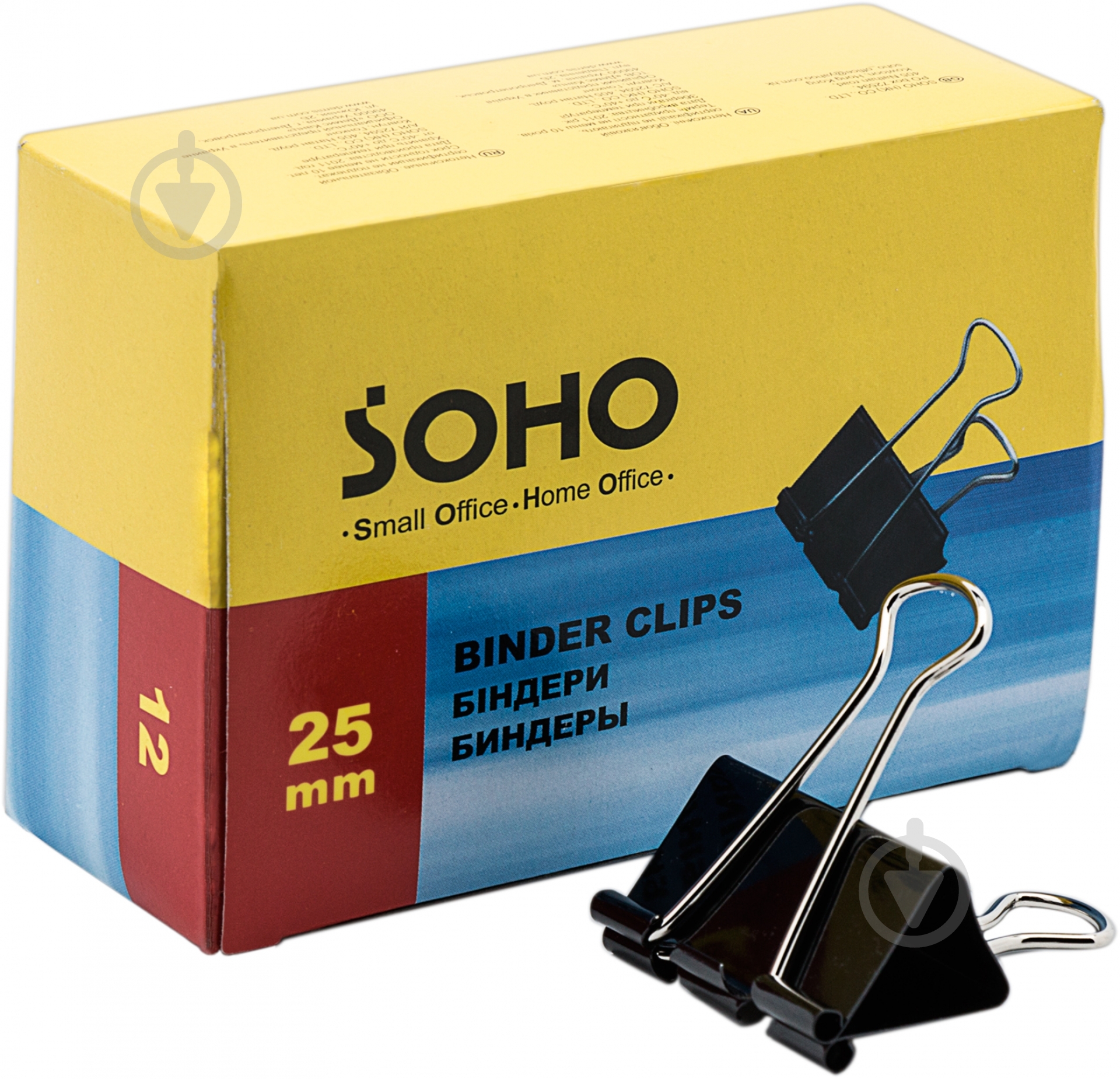 Биндер 25 мм 12 шт. черный - фото 2 Биндер 25 мм 12 шт. черный - фото 2