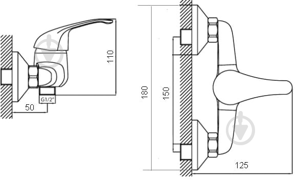 Смеситель для душа TOPAZ ZARA-TZ 13701-H37 - фото 2
