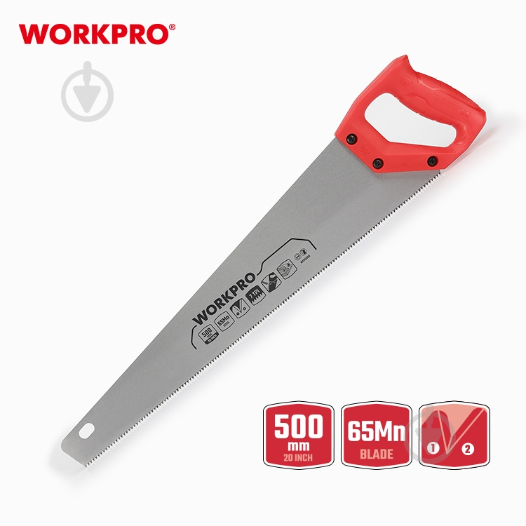 Пила по дереву 500 мм WORKPRO WP215003 - фото 2