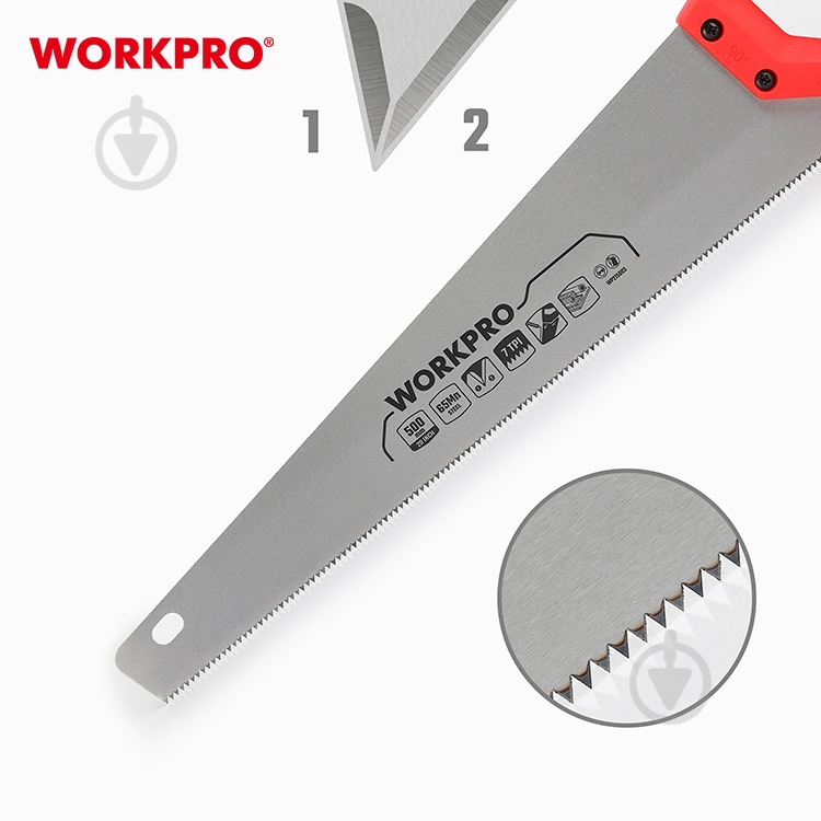 Пила по дереву 500 мм WORKPRO WP215003 - фото 3