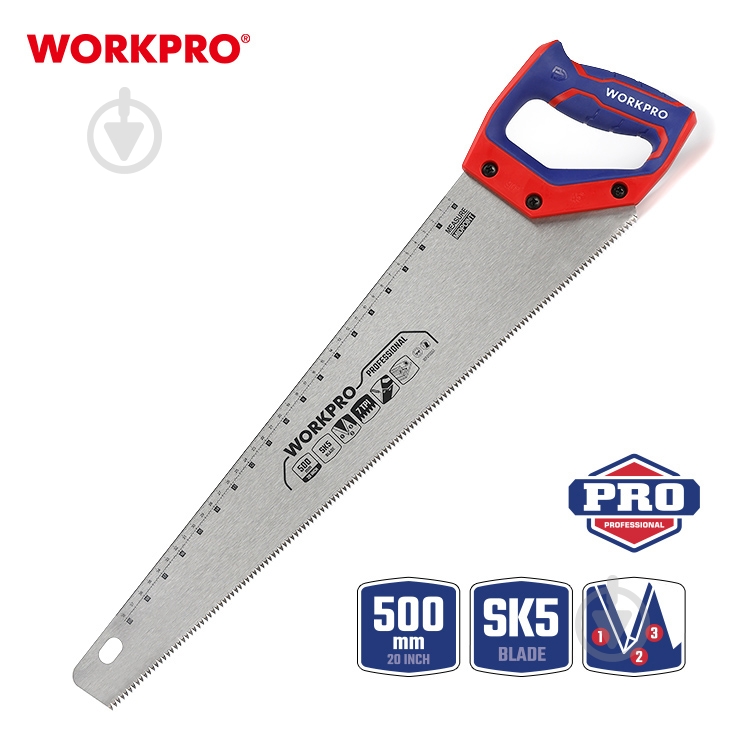 Пила по дереву 500 мм WORKPRO WP215007 - фото 2