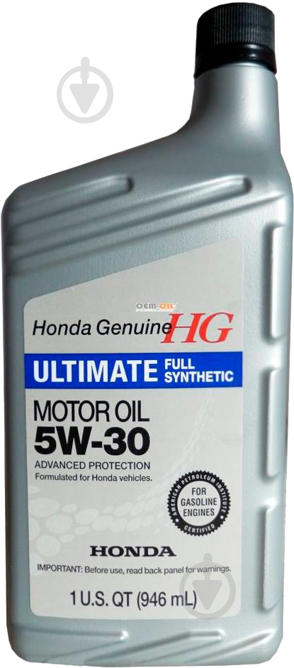 Моторна олива синтетична Honda Ultimate 5W-30 0,946 л (08798-9039) - фото 1
