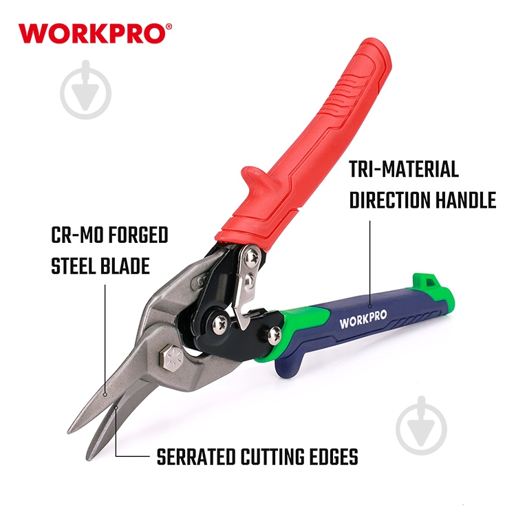 Ножницы по металлу WORKPRO WP214021 - фото 2