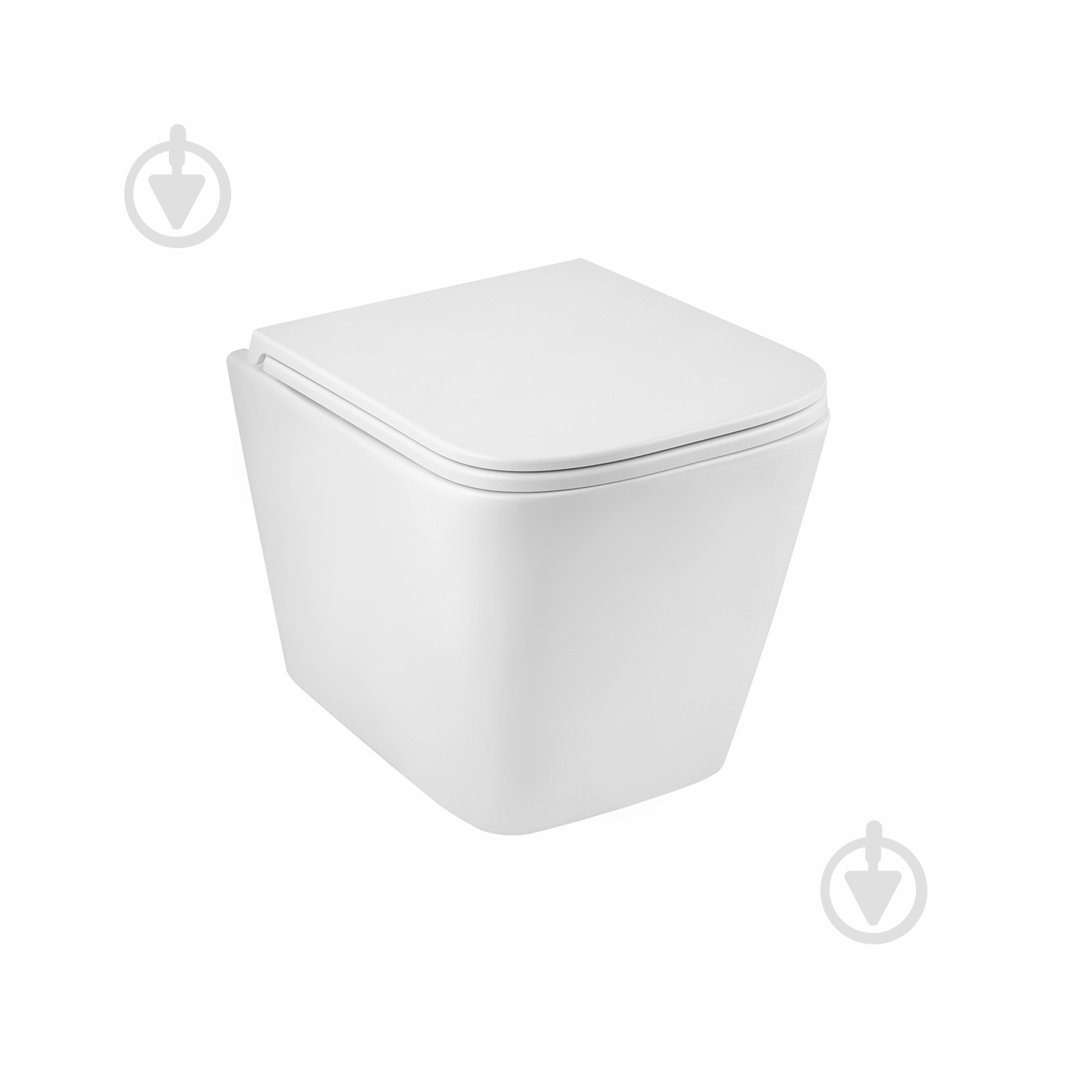 Унитаз подвесной Kroner безободковый Eifel WHI493436 TORNADO с сидением - фото 1