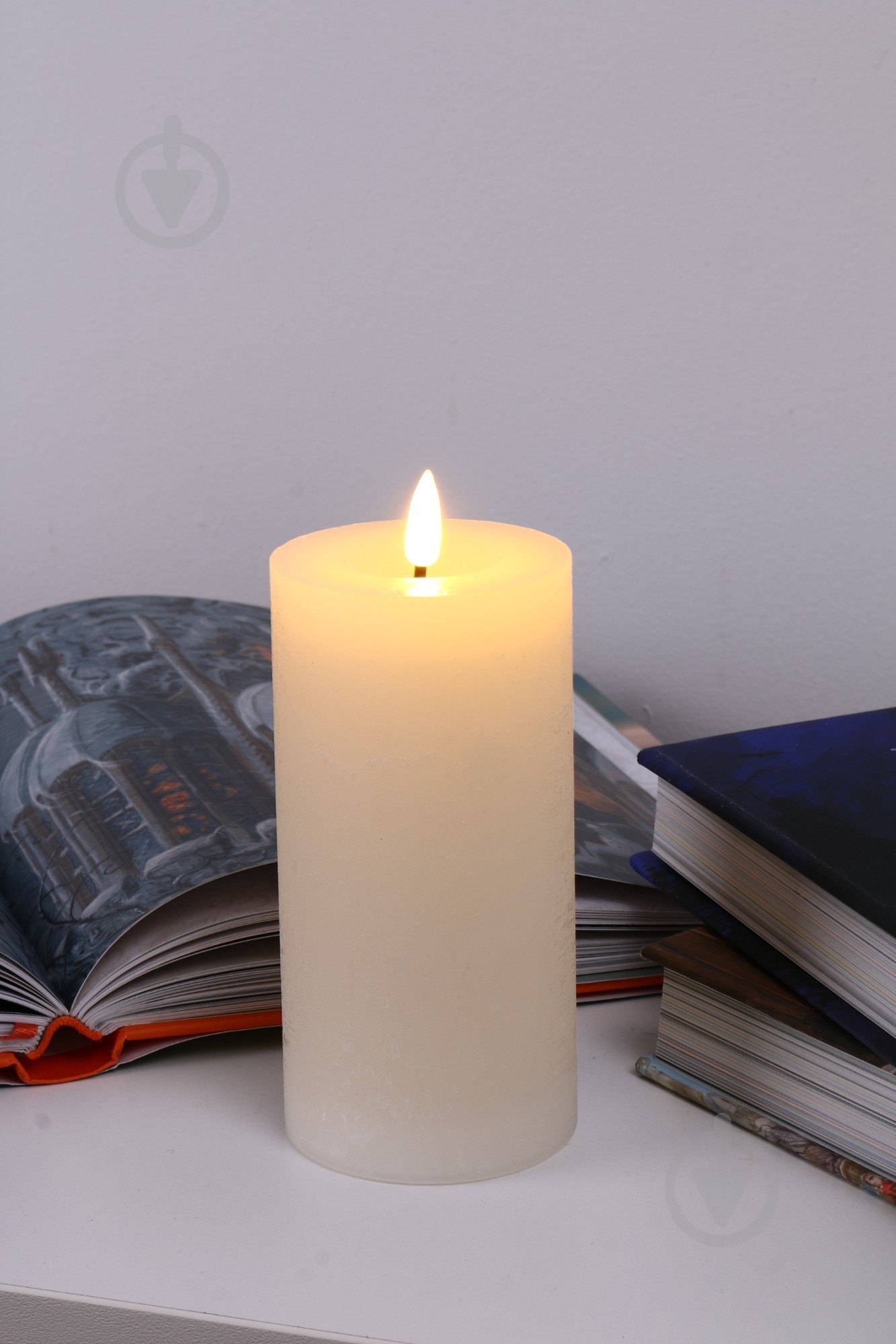 Свеча LED с восковым покрытием айвори 7,5х15 см Sensio - фото 3