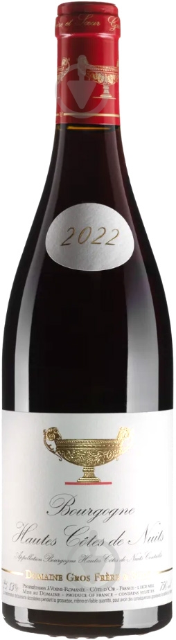 Вино Gros Frere et Soeur Bourgogne Hautes Cotes De Nuits 2022 червоне сухе 0,75 л - фото 1 Вино Gros Frere et Soeur Bourgogne Hautes Cotes De Nuits 2022 червоне сухе 0,75 л - фото 1
