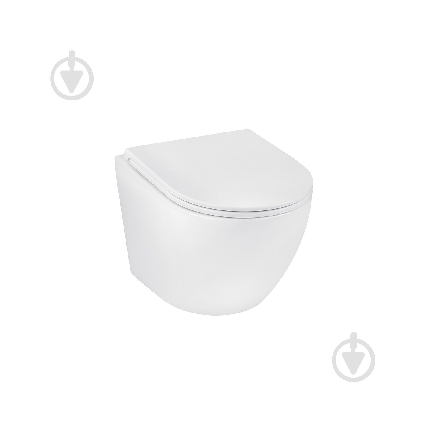 Унитаз подвесной Kroner безободковый Harz WHI493736 RIMLESS с сидением Slim Duroplast / Soft-close / - фото 1 Унитаз подвесной Kroner безободковый Harz WHI493736 RIMLESS с сидением Slim Duroplast / Soft-close / - фото 1