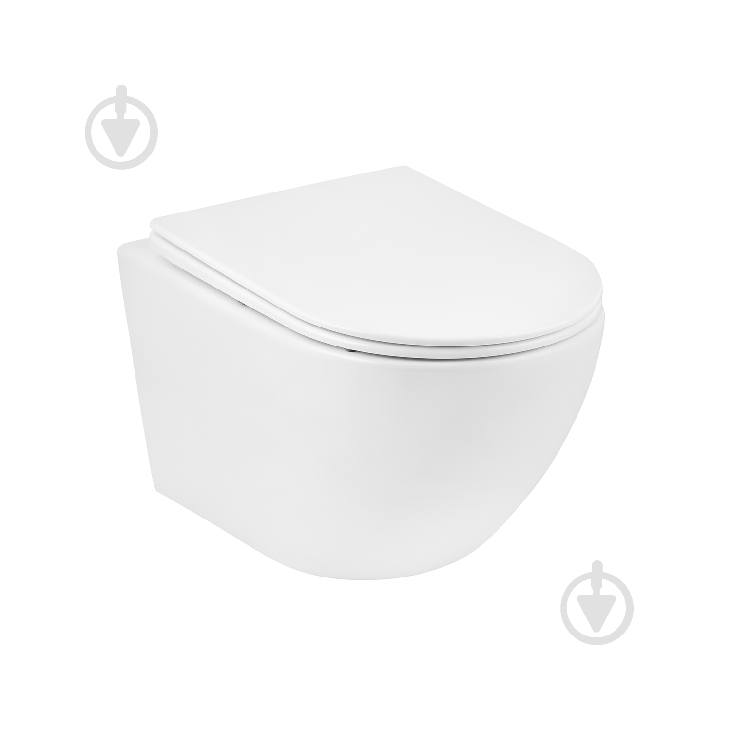 Унитаз подвесной Kroner безободковый Harz WHI523632 RIMLESS с сидением (KH523632WHIR) - фото 1 Унитаз подвесной Kroner безободковый Harz WHI523632 RIMLESS с сидением (KH523632WHIR) - фото 1