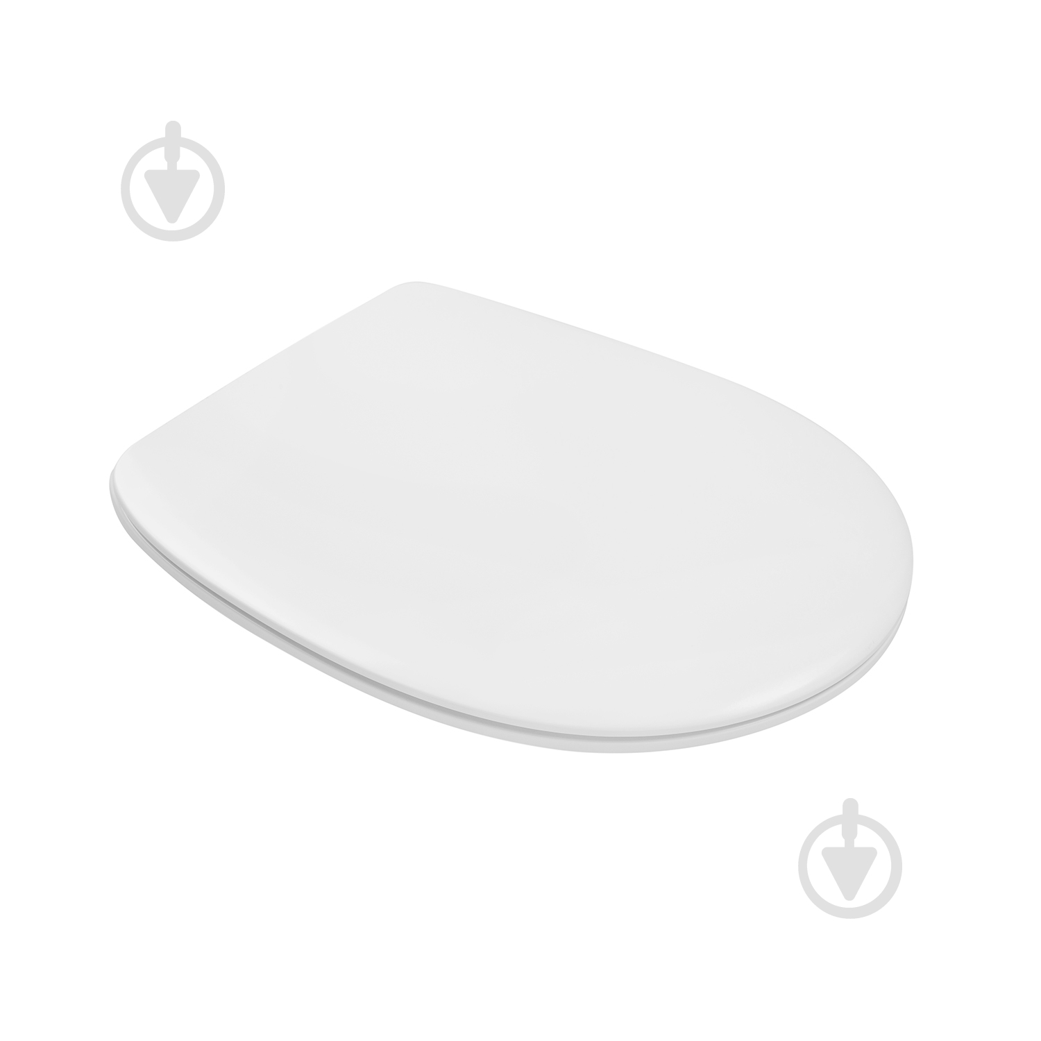 Унітаз підвісний Kroner безобідковий Oker WHI533536 RIMLESS з сидінням (KO533536WHIR) - фото 2