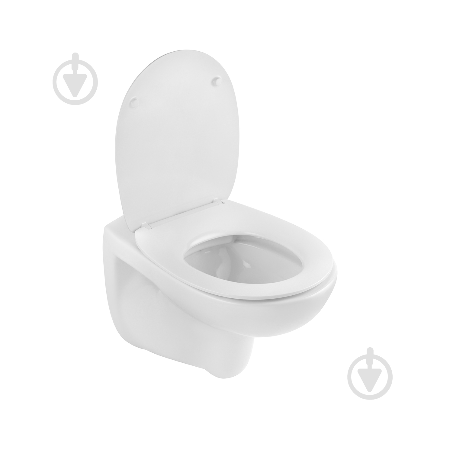 Унітаз підвісний Kroner безобідковий Oker WHI533536 RIMLESS з сидінням (KO533536WHIR) - фото 6