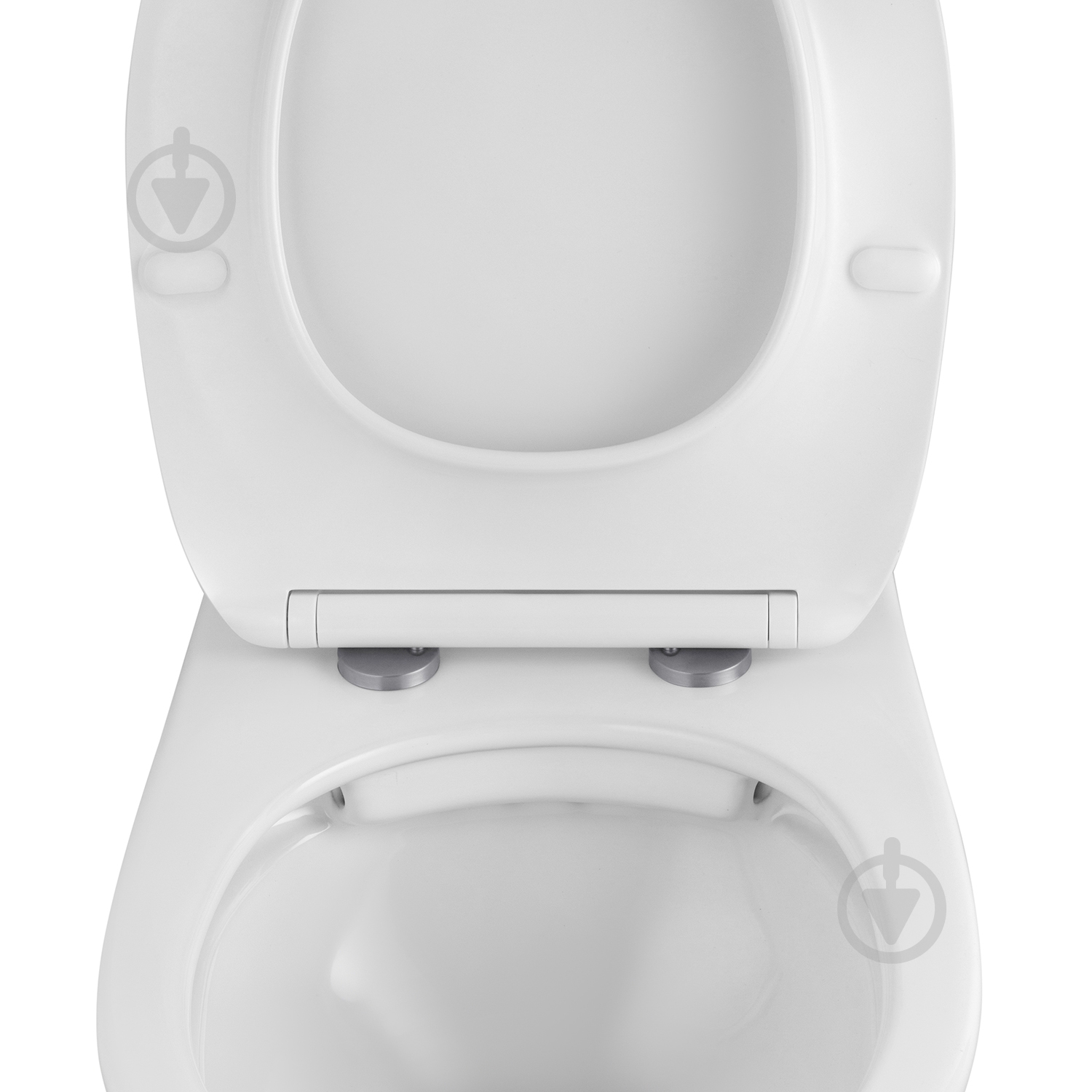 Унітаз підвісний Kroner безобідковий Oker WHI533536 RIMLESS з сидінням (KO533536WHIR) - фото 8