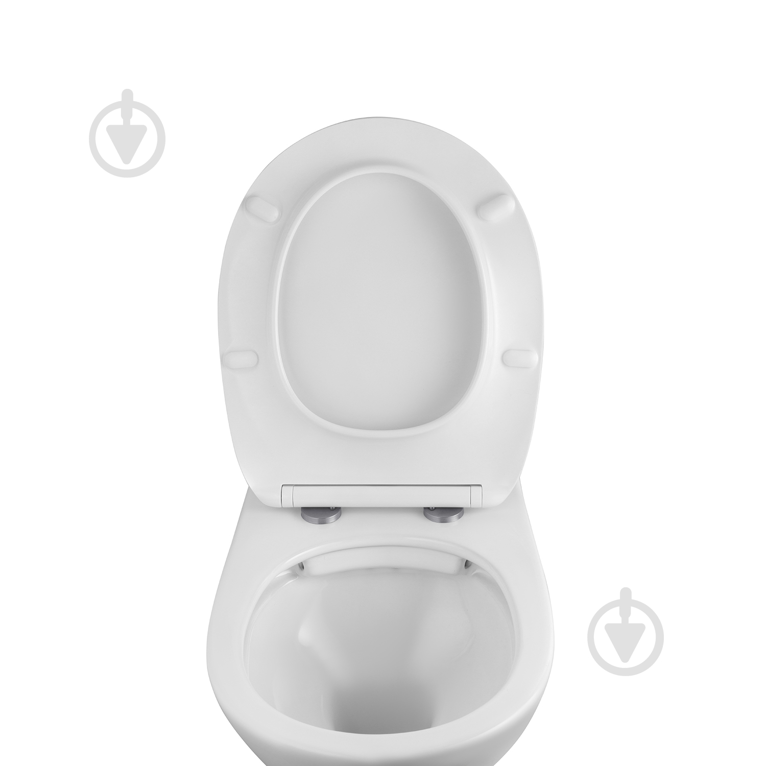 Унітаз підвісний Kroner безобідковий Oker WHI533536 RIMLESS з сидінням (KO533536WHIR) - фото 9