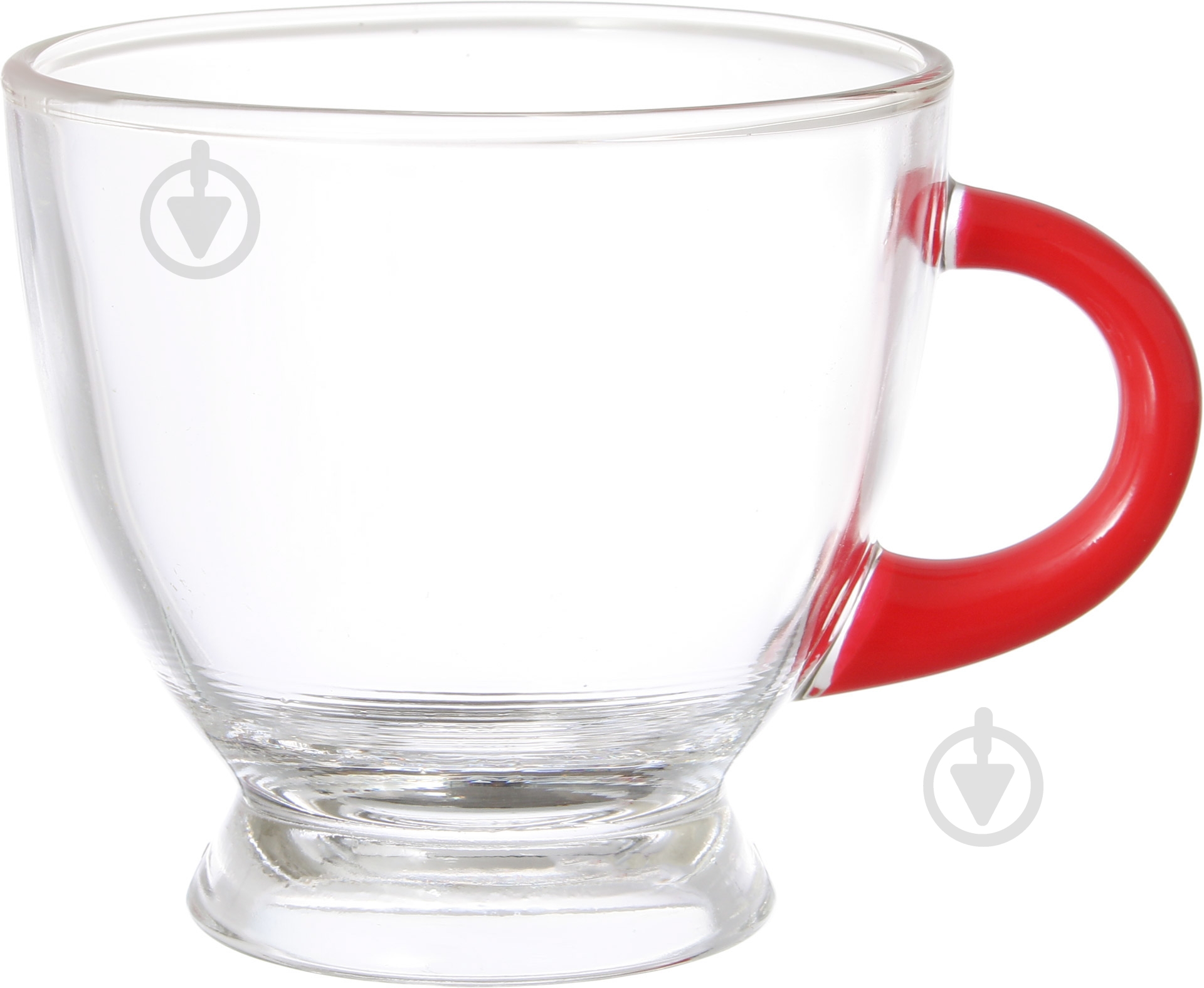 Чашка Glasmark 230 мл з червоним блюдцем - фото 2 Чашка Glasmark 230 мл з червоним блюдцем - фото 2