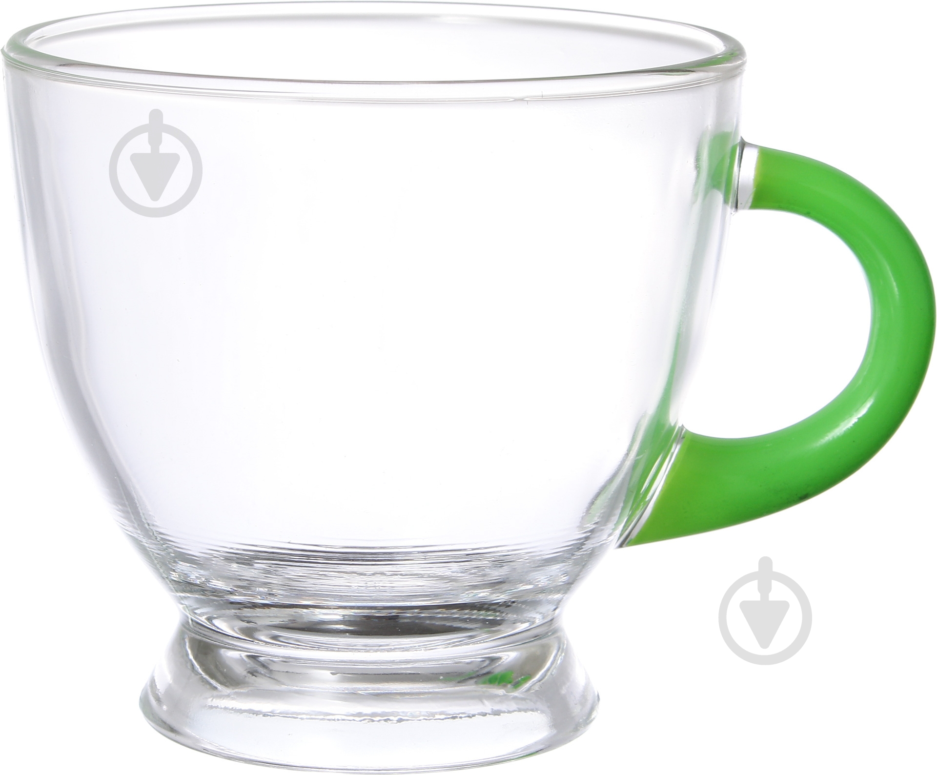 Чашка Glasmark 230 мл с зеленым блюдцем - фото 2 Чашка Glasmark 230 мл с зеленым блюдцем - фото 2