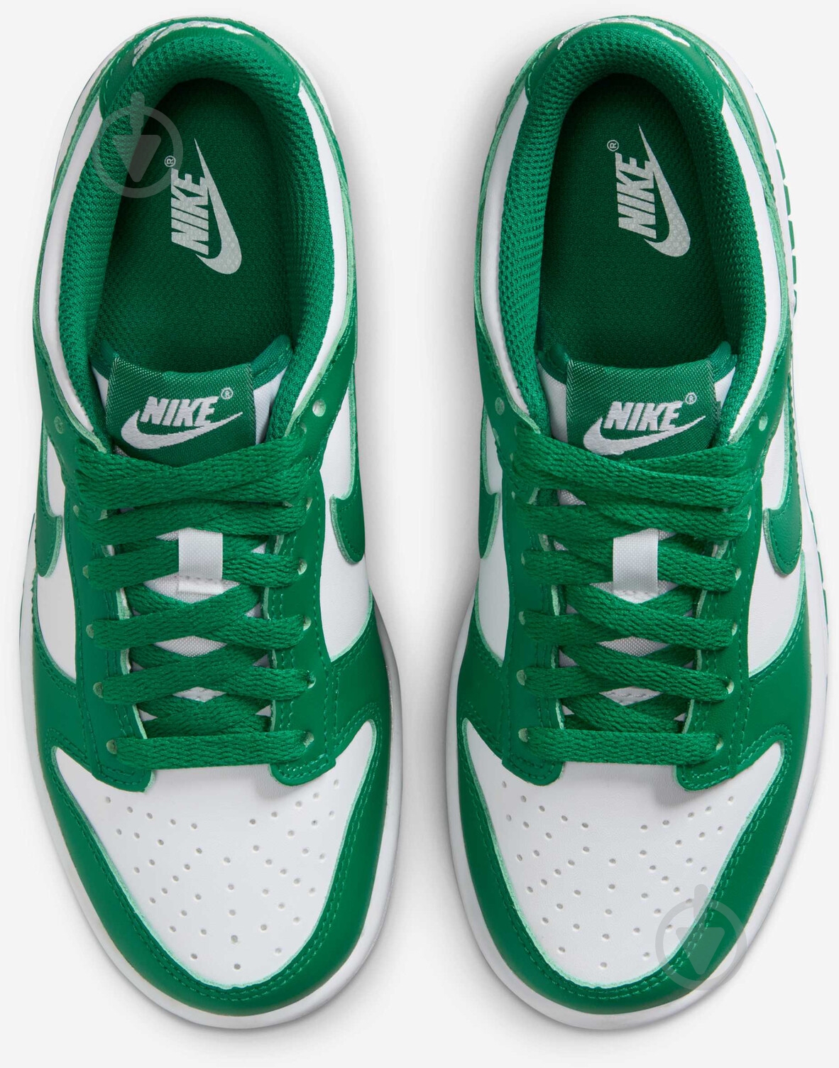 Кросівки дитячі демісезонні Nike DUNK LOW BG FB9109-114 р.36,5 білі із зеленим - фото 5 Кросівки дитячі демісезонні Nike DUNK LOW BG FB9109-114 р.36,5 білі із зеленим - фото 5