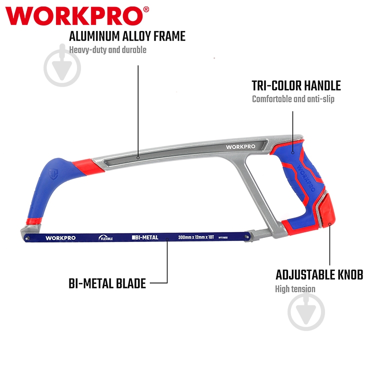Ножовка по металлу WORKPRO WP215027 - фото 4