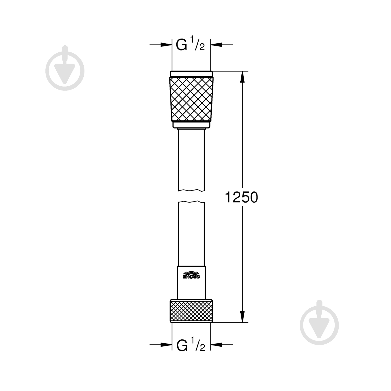 Шланг для душа Grohe VitalioFlex Trend 1250 мм 22114000 - фото 2 Шланг для душа Grohe VitalioFlex Trend 1250 мм 22114000 - фото 2