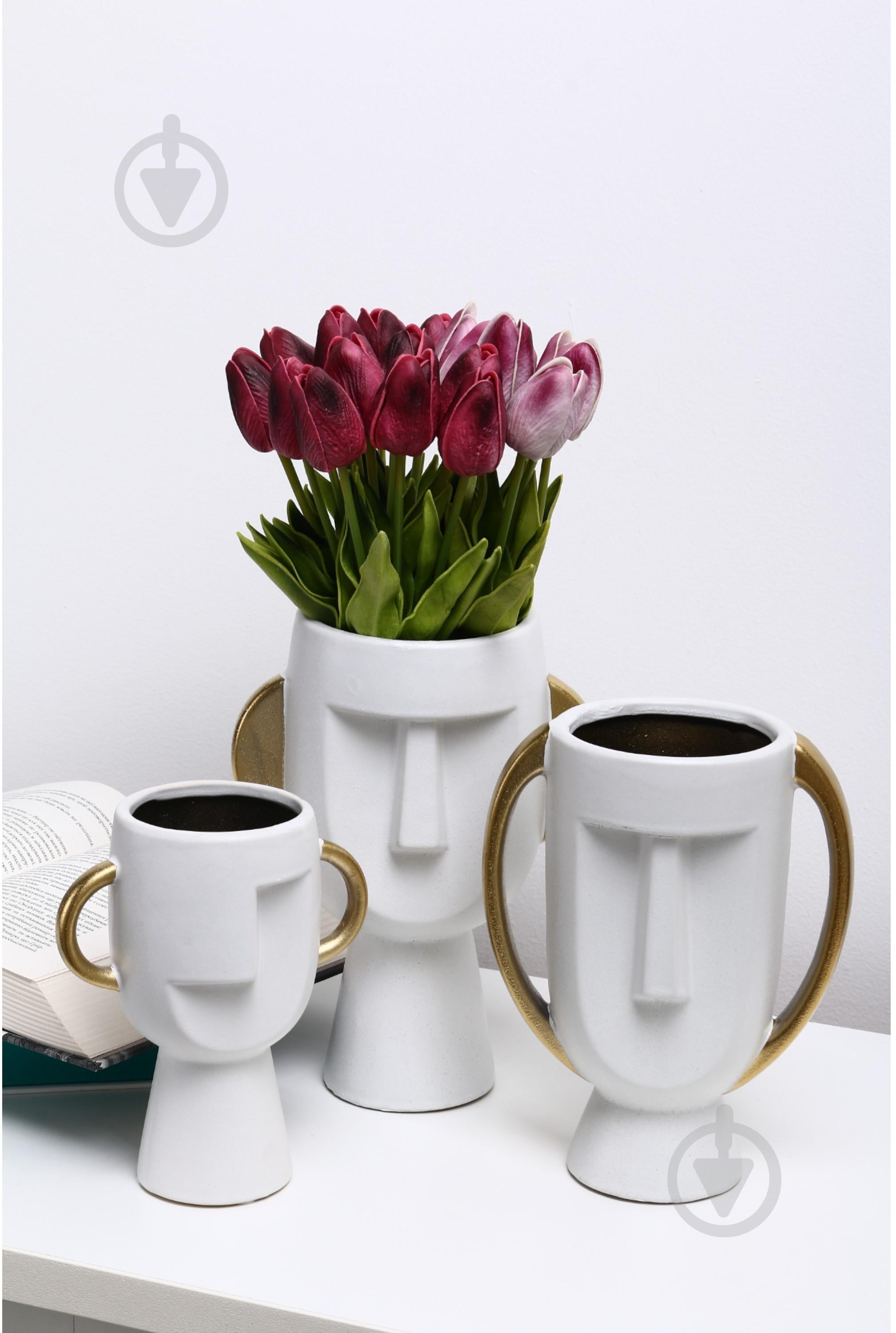 Ваза керамічна Sensio Vasos 24 см біла PS33111 - фото 6 Ваза керамічна Sensio Vasos 24 см біла PS33111 - фото 6