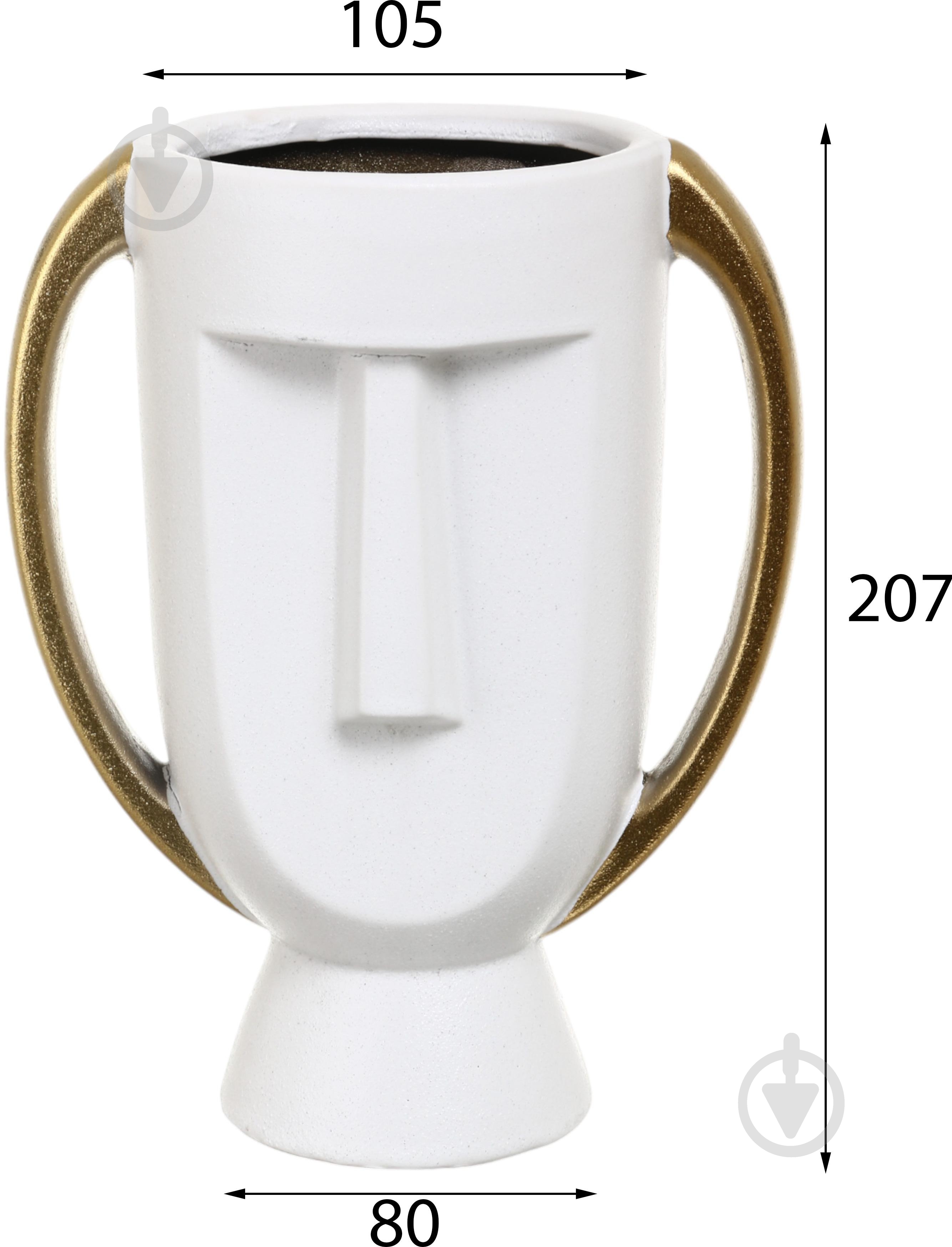 Ваза керамическая Sensio Vasos 21 см белая PS33112 - фото 4 Ваза керамическая Sensio Vasos 21 см белая PS33112 - фото 4