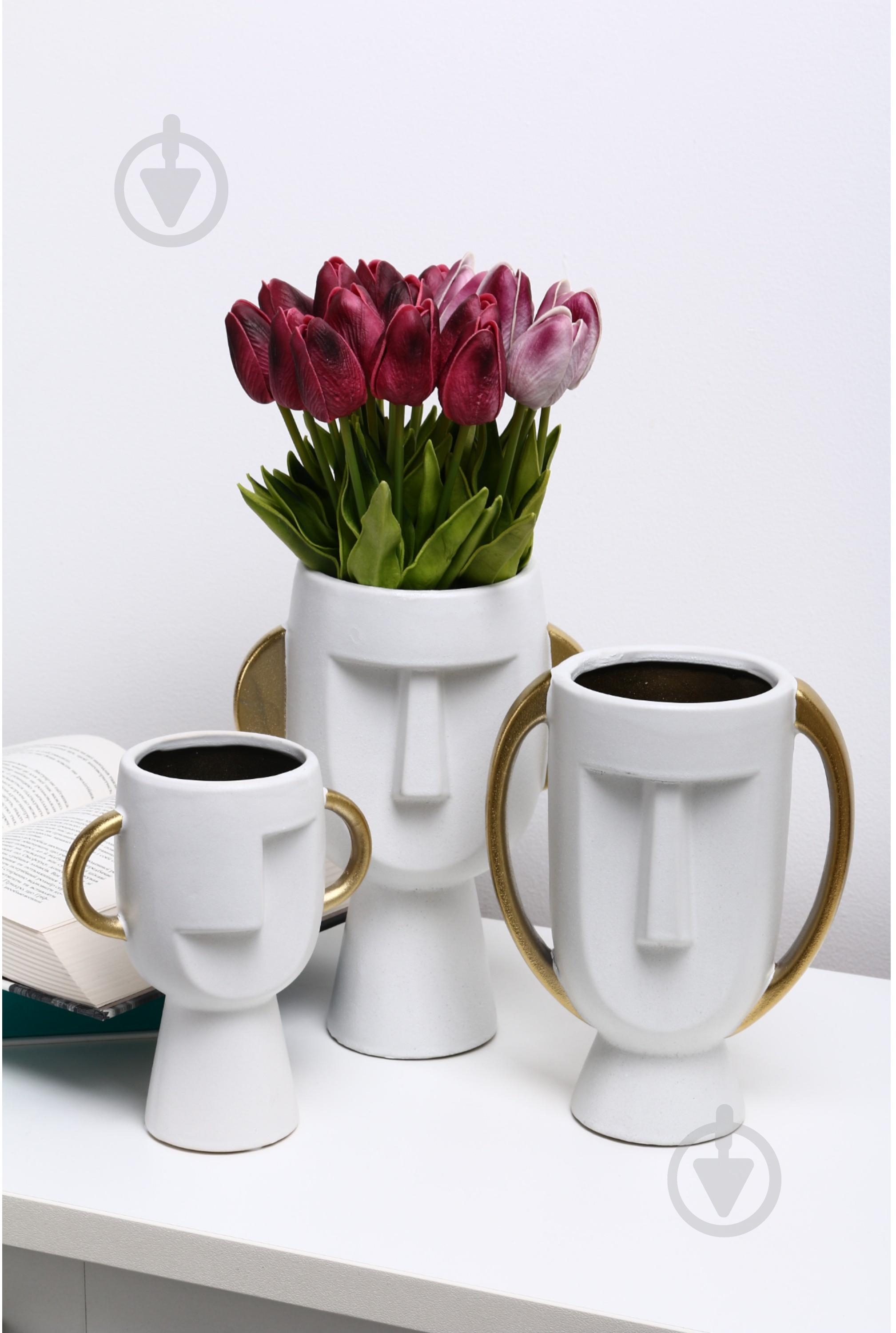 Ваза керамическая Sensio Vasos 21 см белая PS33112 - фото 6 Ваза керамическая Sensio Vasos 21 см белая PS33112 - фото 6