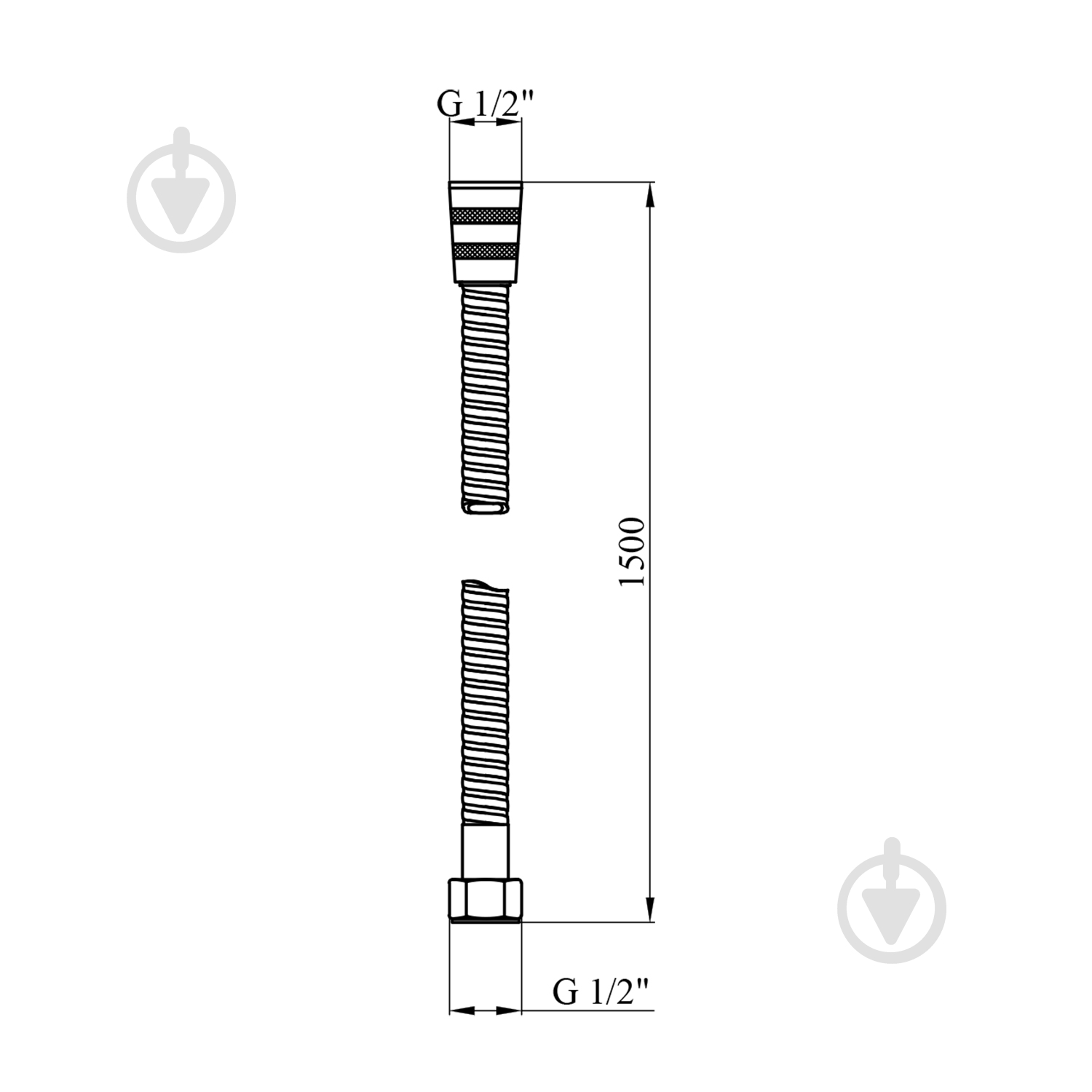 Шланг для душа Kroner KRP - SCH620 - фото 2
