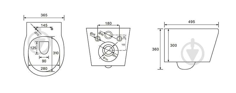 Унитаз подвесной EGO Smart New Rimless - фото 5
