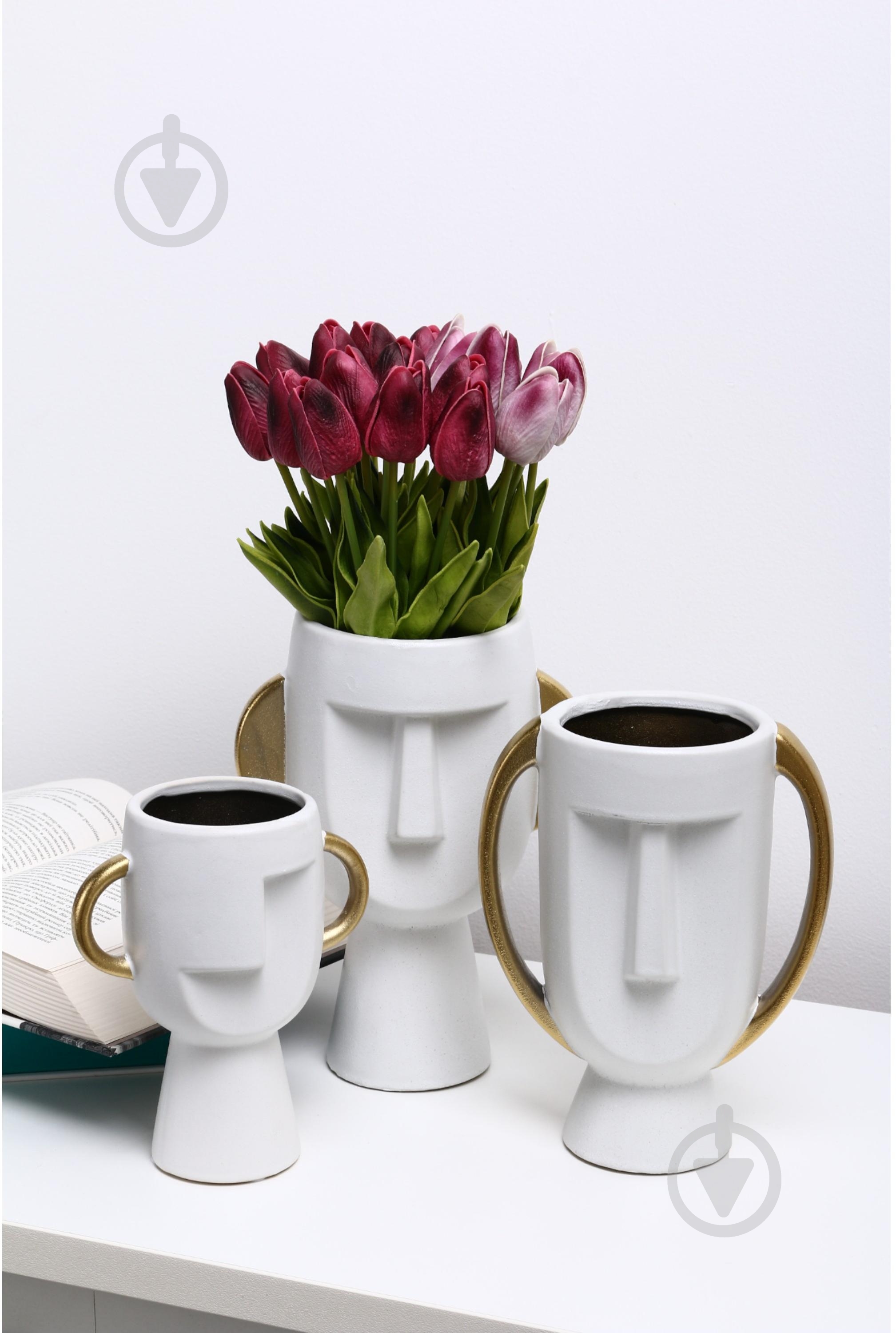 Ваза керамическая Sensio Vasos 17 см белая PS33113 - фото 6 Ваза керамическая Sensio Vasos 17 см белая PS33113 - фото 6