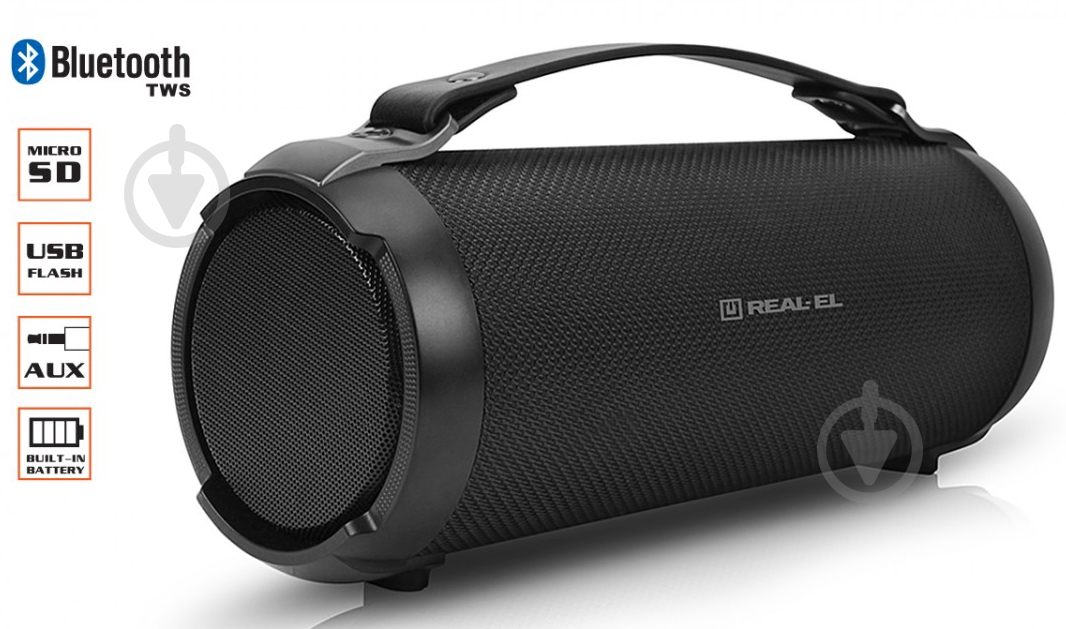 Акустическая система Real-el X-707 Black 2.0 black (EL121600009) - фото 7